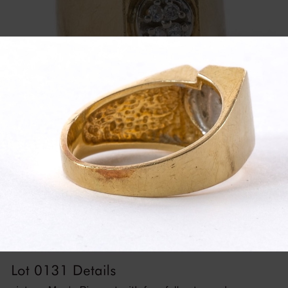 Men’s 14 Kt Gold Yellow Ring - Picture 4 of 4